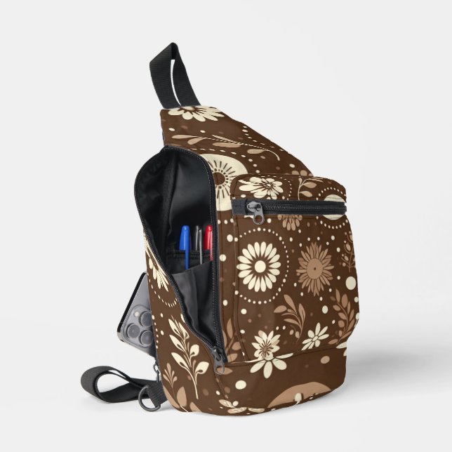 Sac À Bandoulière Harmonie florale vintage (Ouvrir)