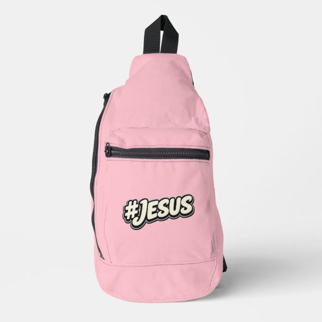 Sac À Bandoulière Hashtag - JESUS - Chrétien (Recto)