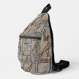 Sac À Bandoulière Hiéroglyphe Langue Égypte Ancienne Texte Gravé