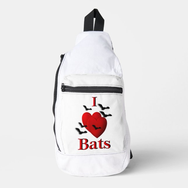 Sac À Bandoulière I Heart Bats (Recto)
