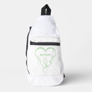 Sac À Bandoulière J'aime mes amis - Câlins