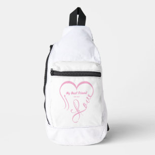 Sac À Bandoulière J'aime mon meilleur ami • Expert en câlins