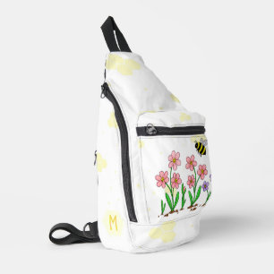 Sac À Bandoulière Jardin Abeille Heureuse