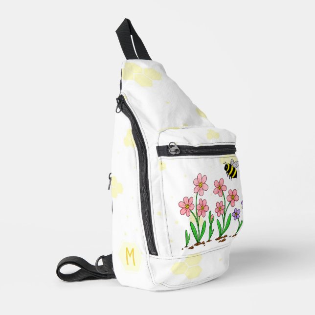 Sac À Bandoulière Jardin Abeille Heureuse (Coin gauche)