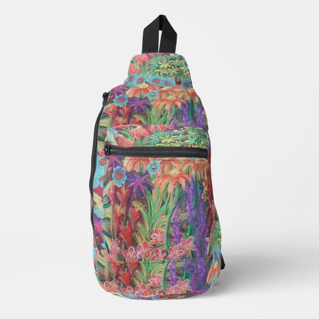 Sac À Bandoulière jardin fleuri (Recto)