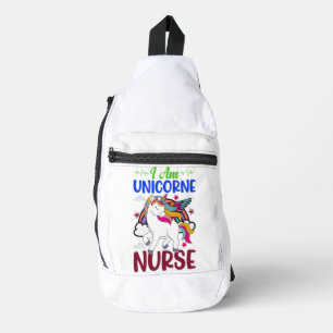 SAC À BANDOULIÈRE JE SUIS UNICORNE NURSE