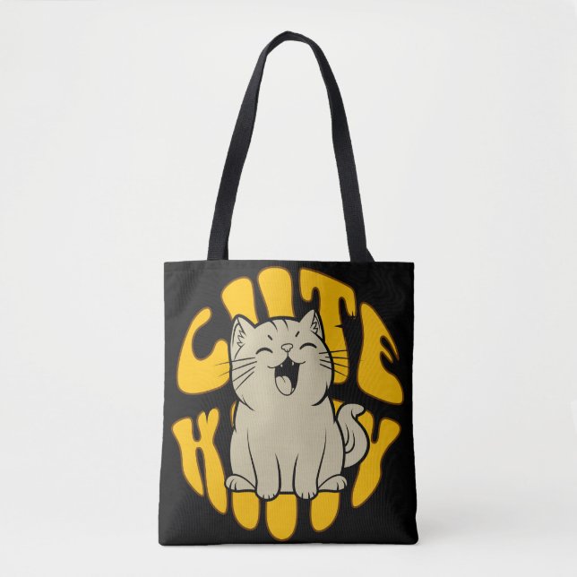 Sac à bandoulière joli chaton (Devant)