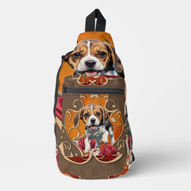 Sac À Bandoulière Joli petit Beagle. (Recto)