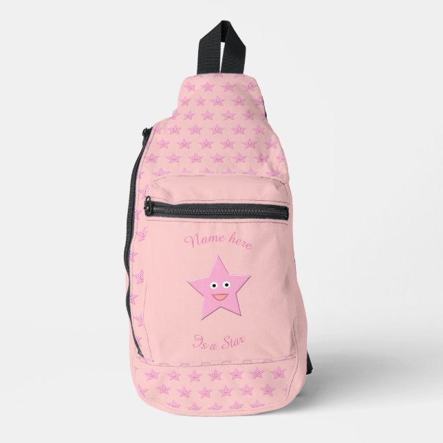 Sac À Bandoulière Jolie étoile rose (Recto)