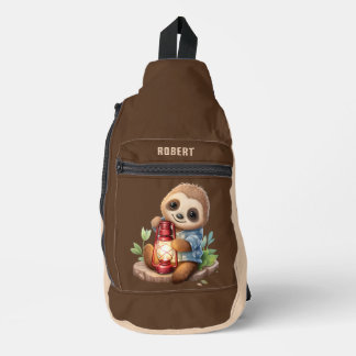 Sac À Bandoulière Jolie gosses camping paresseux ajouter nom