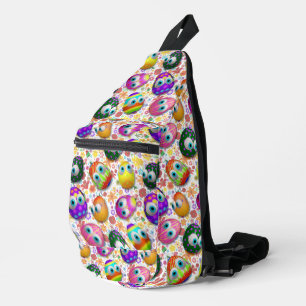Sac À Bandoulière Jolis œufs de Pâques de dessin animé drôles