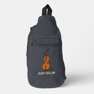 Sac À Bandoulière Juste Cellin Cellist Musicien Gag nouveauté