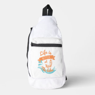 Sac À Bandoulière la vie est meilleure au lac
