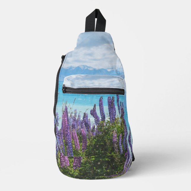 Sac À Bandoulière lavande sur le lac (Recto)