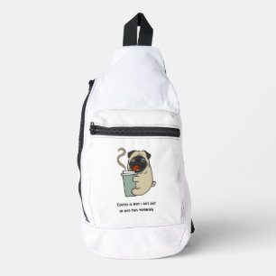 Sac À Bandoulière Le café est la raison pour laquelle je suis sorti