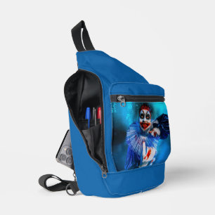 Sac À Bandoulière Le clown sinistre d'Halloween de SlipperyJoe endui