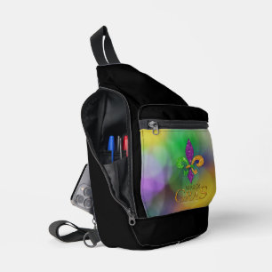 Sac À Bandoulière Le Joe festif de SlipperyJoe thème Mardi Gras viol