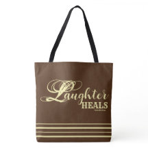 Sac à bandoulière "Le rire guérit" 18"