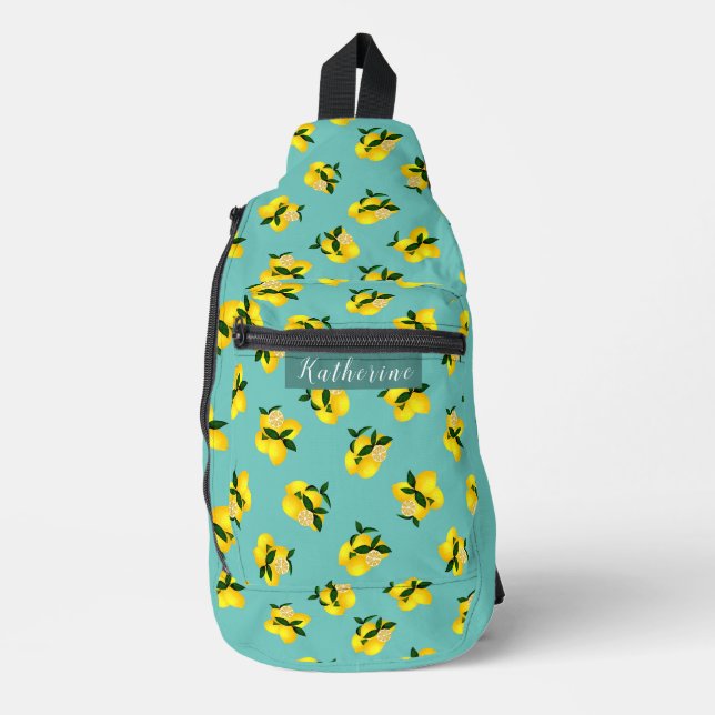 Sac À Bandoulière Lemon Chic Aqua (Recto)