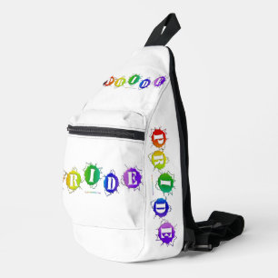 Sac À Bandoulière L'enseigne de fierté aux couleurs de l'arc-en-ciel