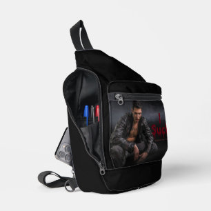 Sac À Bandoulière Les crocs de la silhouette vampirique pâle d'Hallo