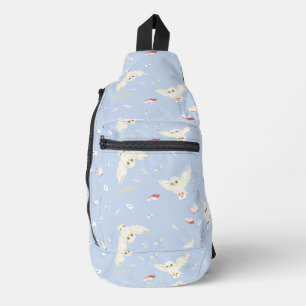 Sac À Bandoulière Lettres et Livres de la Chouette Hedwige Motif