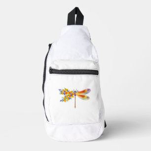 Sac À Bandoulière Libellule à Fleur Jaune