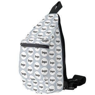 Sac À Bandoulière Logo Motif Entreprise Promotion Marque Bleue