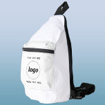 Sac À Bandoulière Logo Texte Entreprise Promotion Marque Blanc<br><div class="desc">Ajoutez votre propre logo et du texte personnalisé à cette conception. Supprimez le texte supérieur ou inférieur si vous préférez. Minimaliste et professionnel. Idéal pour un produit promotionnel pour vos employés, employés, clients et clients. Idéal pour les salons, les voyages, les événements d'entreprise ou sportifs et les cadeaux. Pour les...</div>