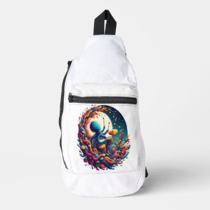 Sac À Bandoulière Lune Melodies Octopus Drummer