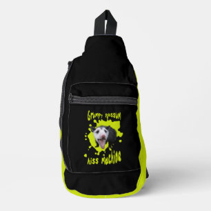 Sac À Bandoulière Machine à siffler drôle opossum grincheux humour s