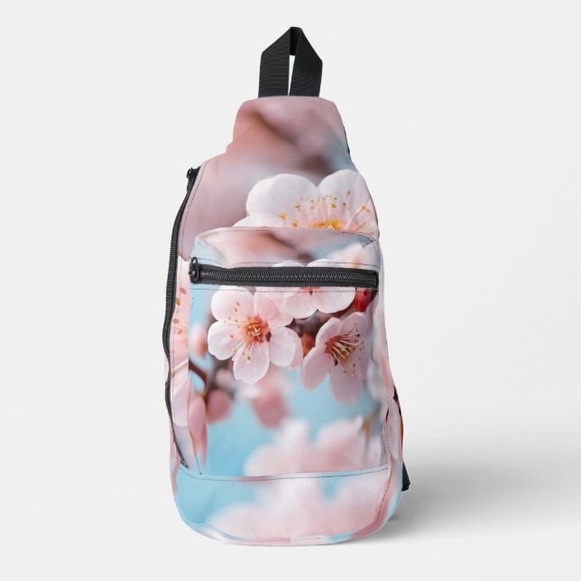 Sac À Bandoulière Magie de Fleur Rose  (Recto)