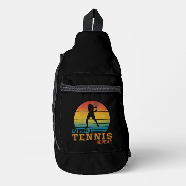 Sac À Bandoulière Manger Dormir Tennis Répéter (Recto)