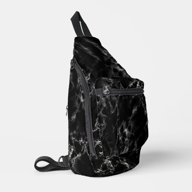 Sac À Bandoulière Marbre noir (Coin gauche)
