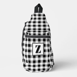 Sac À Bandoulière Marque élégante personnalisable à carreaux noirs e