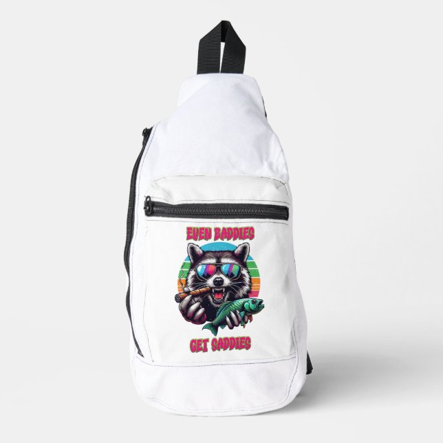 Sac À Bandoulière Même Les Mauvais Obtiennent Saddies Racoon Avec Un (Recto)