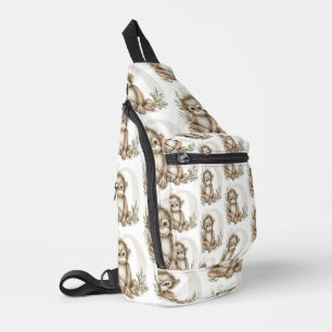 Sac À Bandoulière Mignon alphabet d'animaux bébé aquarelle Orang-out