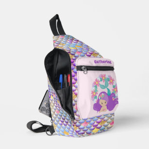 Sac À Bandoulière Mignonnes filles sirène imaginaire ajouter nom