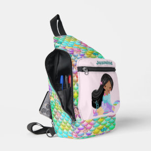 Sac À Bandoulière Mignonnes filles sirène imaginaire ajouter nom