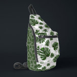 Sac À Bandoulière Modern Boho Botanical Leaves Pattern<br><div class="desc">Bring the freshness of nature into your everyday life with our botanical pattern featuring stylized Monstera leaves and organic foliage. This design blends organic aesthetics with a modern, bohemian flair, making it ideal for home textiles, device cases, and fashion accessories. Flexible Design: We’ve created this pattern on a transparent base...</div>