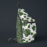 Sac À Bandoulière Modern Boho Botanical Leaves Pattern<br><div class="desc">Bring the freshness of nature into your everyday life with our botanical pattern featuring stylized Monstera leaves and organic foliage. This design blends organic aesthetics with a modern, bohemian flair, making it ideal for home textiles, device cases, and fashion accessories. Flexible Design: We’ve created this pattern on a transparent base...</div>