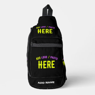 SAC À BANDOULIÈRE MODERNE ET MODERNE PERSONNALISABLE NOIR VÉRIFIÉ
