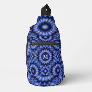 Sac À Bandoulière Monogramme Motif Mandala Blue Purple