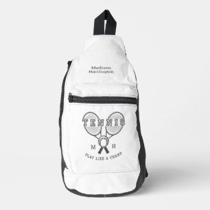 Sac À Bandoulière monogramme personnalisé et nom TENNIS