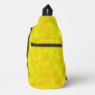 Sac À Bandoulière Motif Abstrait jaune orange