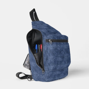 Sac À Bandoulière Motif bleu Zodiac Denim