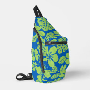 SAC À BANDOULIÈRE MOTIF DE BIKINI ROSE EN VERT/BLEU