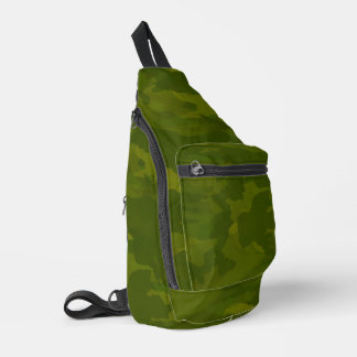 Sac À Bandoulière Motif de camouflage vert olive