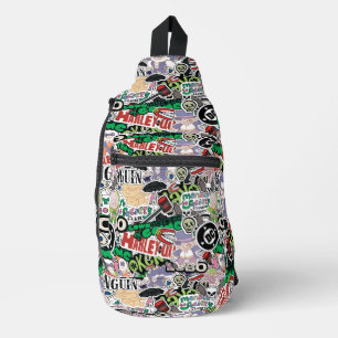 Sac À Bandoulière Motif de dessin animé des Super-Vilains de DC