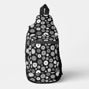 Sac À Bandoulière Motif de fleurs monochromes